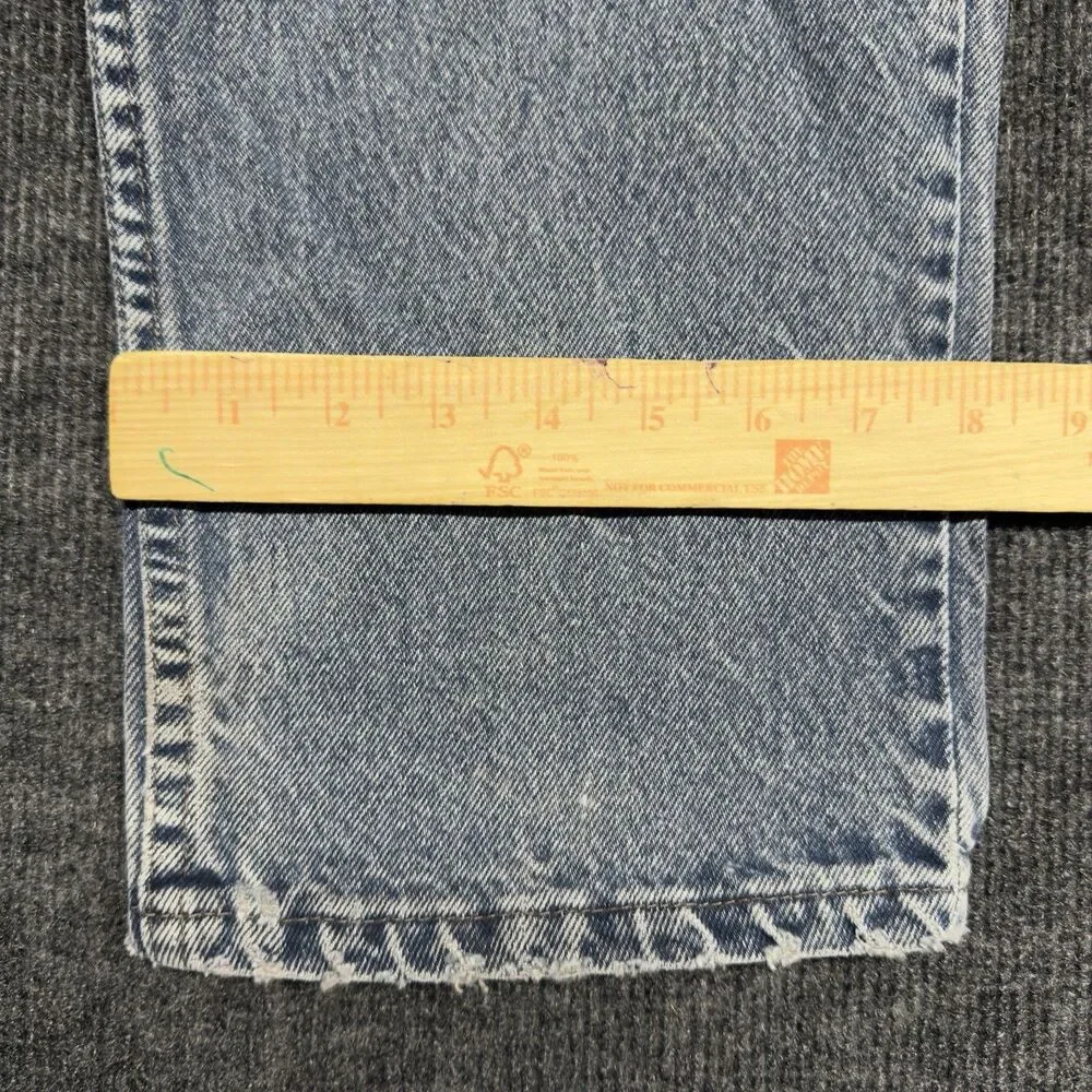 VTG 90s Levis 545 Relaxed Loose Fit Jeans Mens 38x30 Blue USA Made Distressed